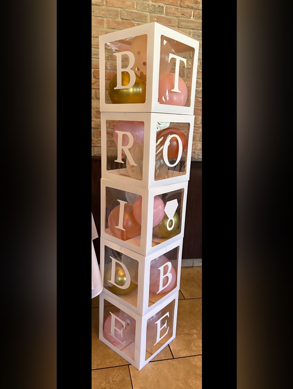 Stackable 5 Decorative Display Cubes – White